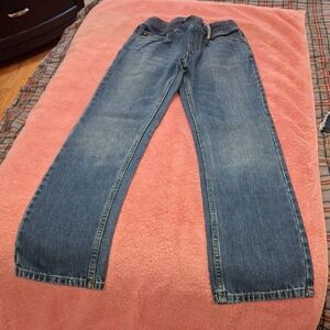 Lands' End Boy's Straight Blue Jeans. Size M (10S-12S)